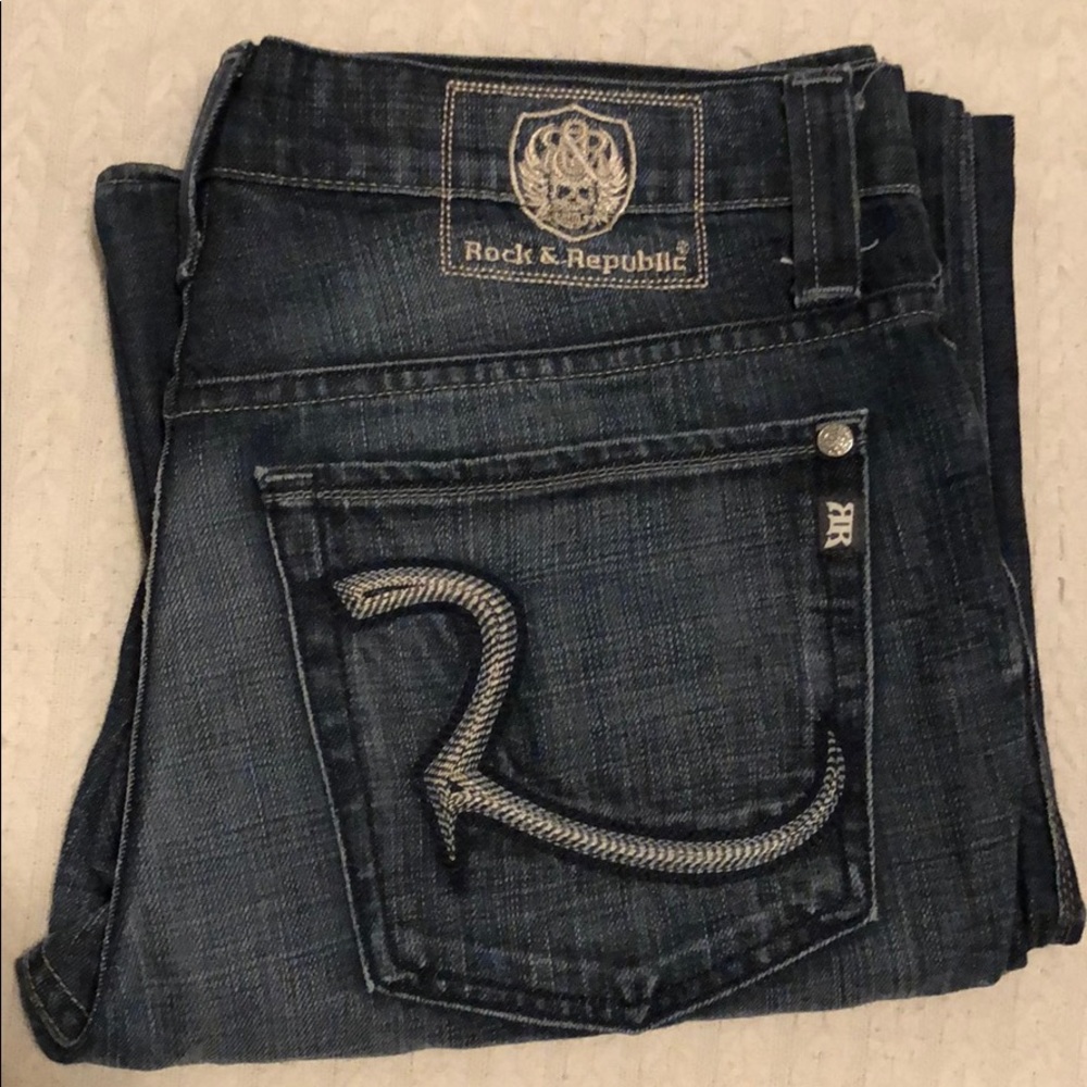 Rock & Republic washed denim